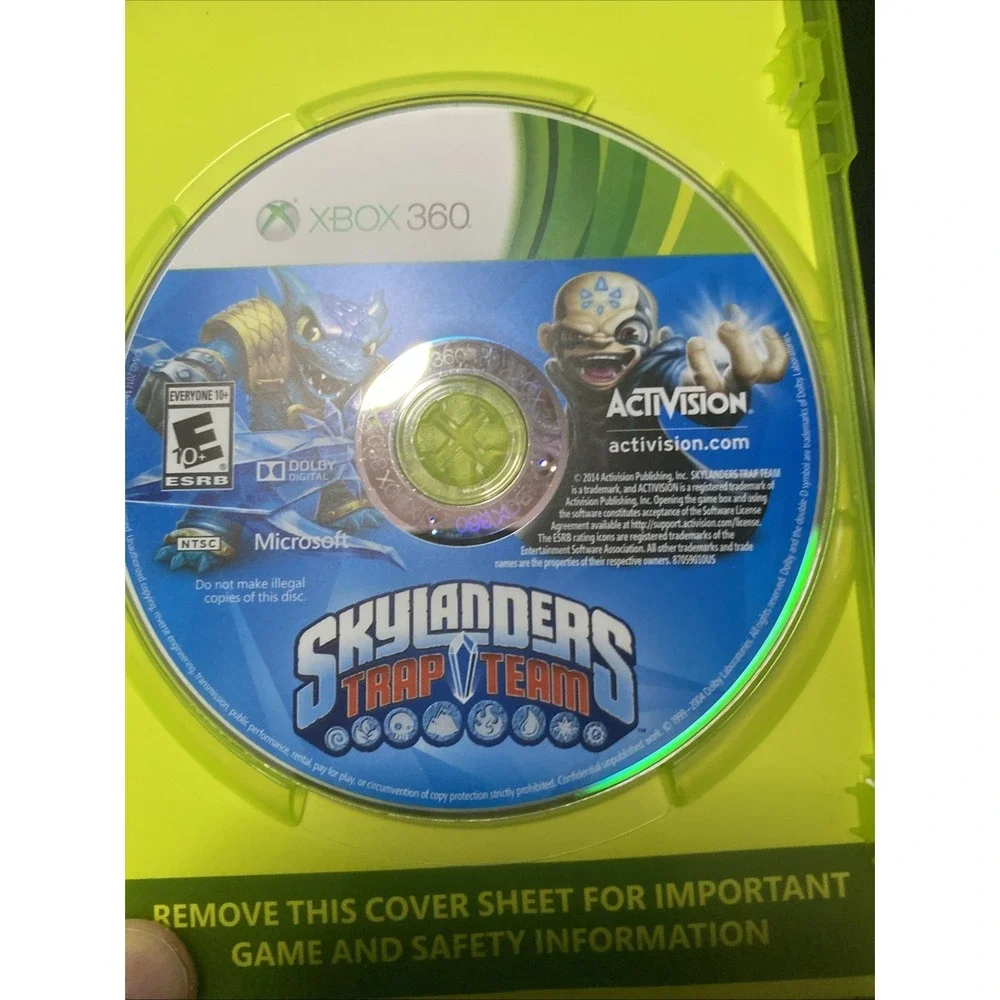 Skylanders Trap Team  Xbox 360 Game No Manual